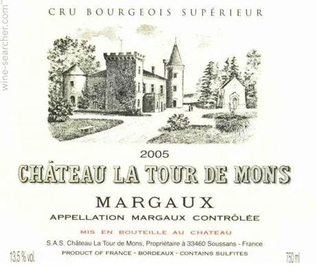 Chateau La Tour De Mons 1985