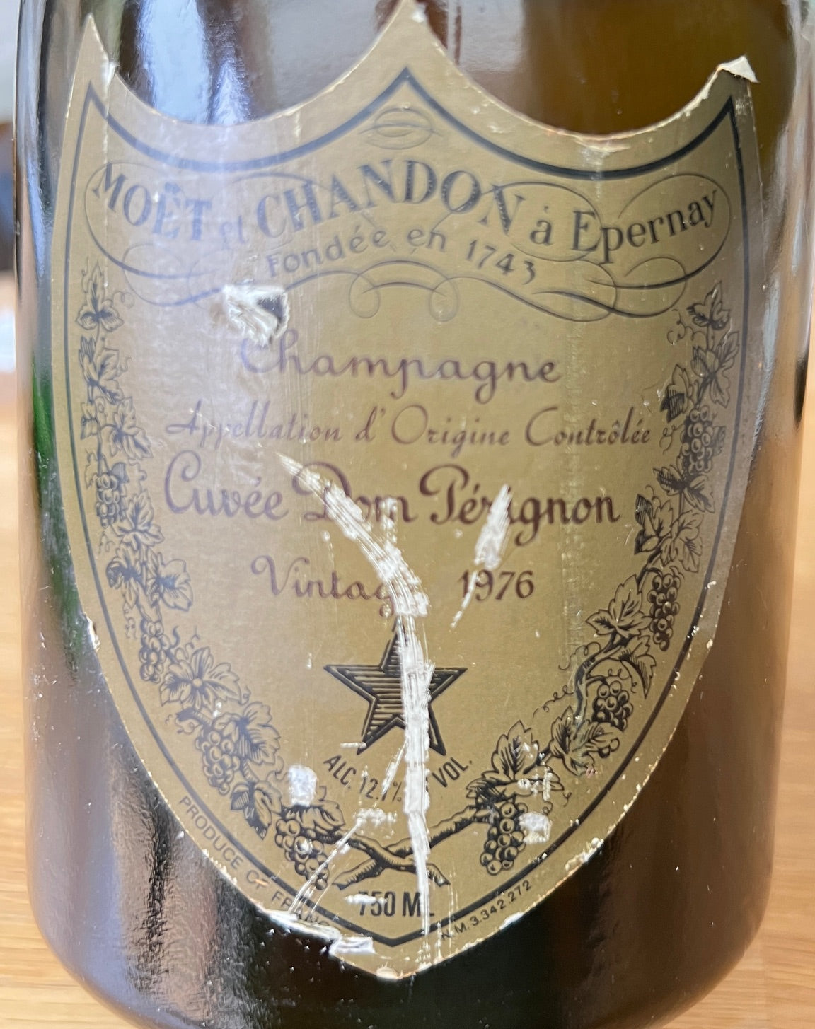 Dom Perignon Vintage Champagne 1976