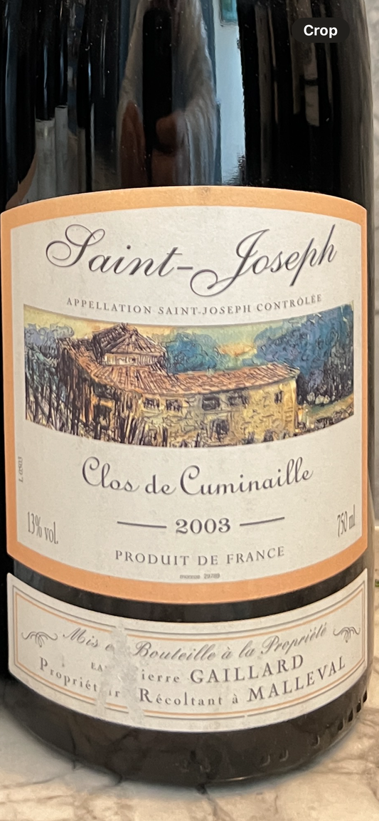 Saint Joseph Clos De Cuminalle, Pierre Gaillard, 2003